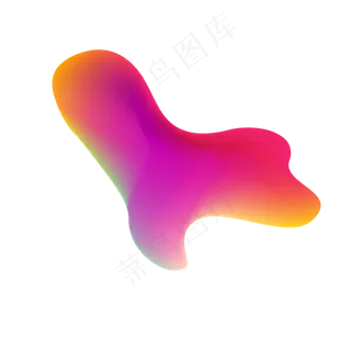 流体渐变图形元素,免抠元素