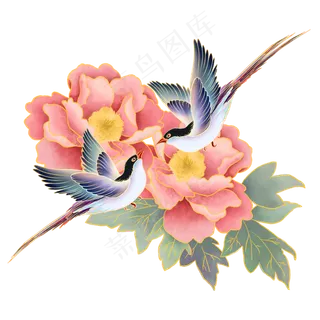 七夕中国风国潮喜鹊