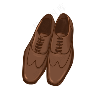 父亲节一双皮鞋PNG免抠素材