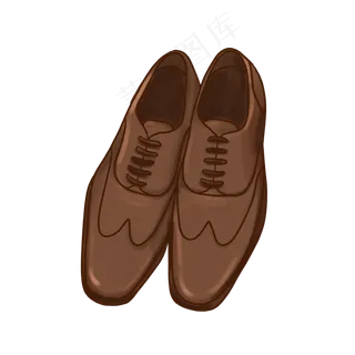 父亲节一双皮鞋PNG免抠素材