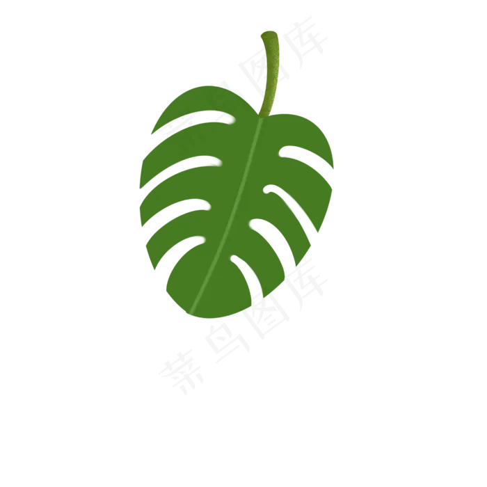 写实的水彩大片叶子(2500X2500(DPI:300))psd模版下载