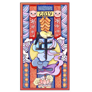 猪年可爱装饰祥云新春PNG雪花,免抠元素