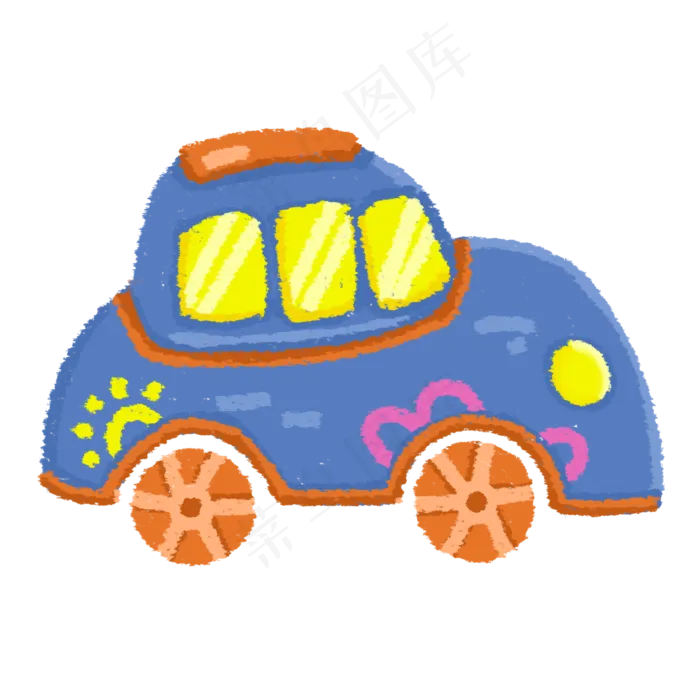 卡通儿童汽车(2000X2000(DPI:300))psd模版下载
