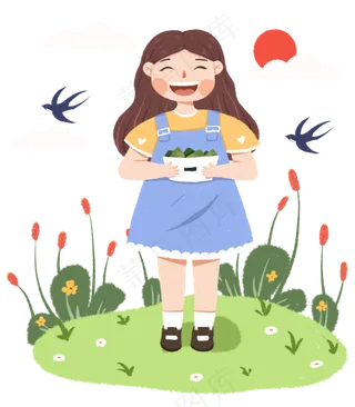 端午节手捧粽子的人下载