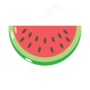 夏季水果矢量半个西瓜