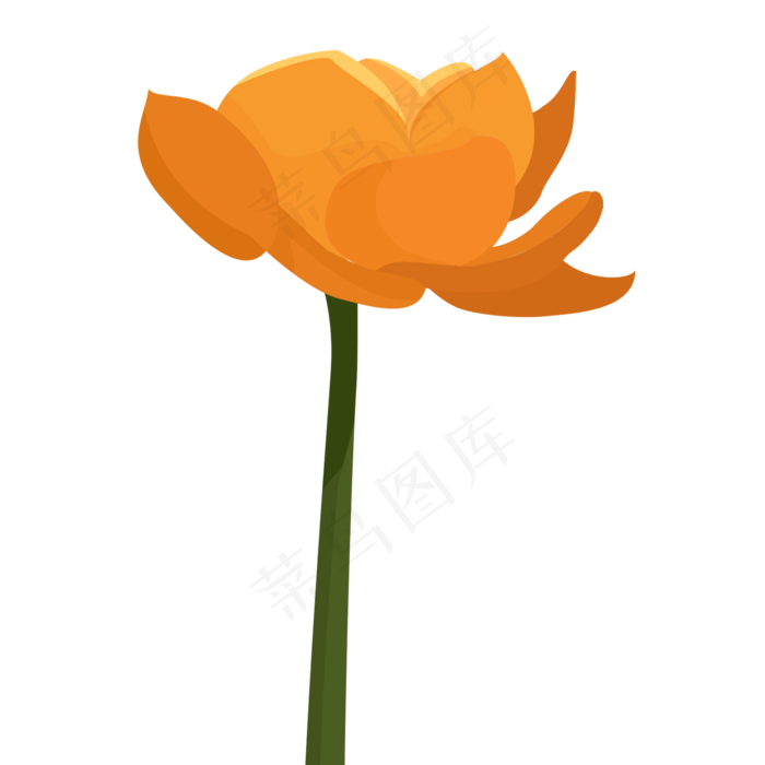 卡通鲜花PNG下载(2000X2000(DPI:300))psd模版下载