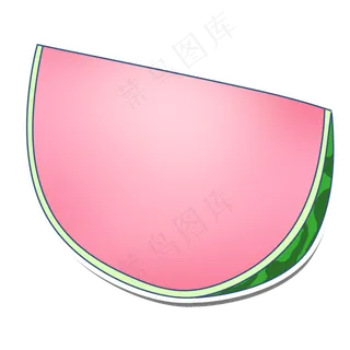 粉色西瓜边框装饰