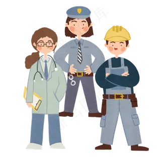 劳动节劳动人民专业热爱工作PNG,免抠元素