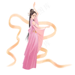 嫦娥飞天敦煌飞天仙女天女,免抠元素