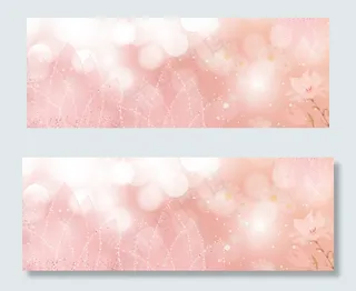 粉色清新唯美花朵感恩节促销电商