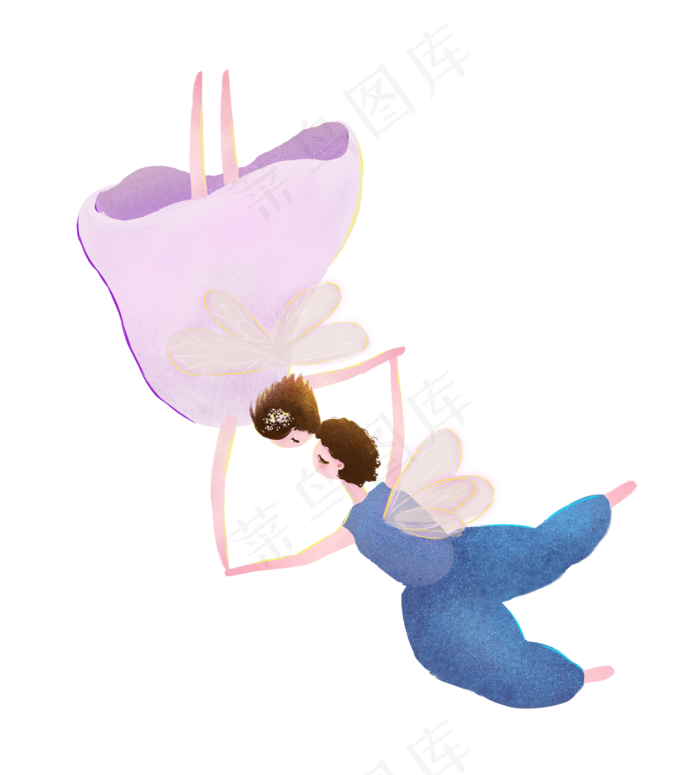 情人节精灵梦幻童话情侣浪漫