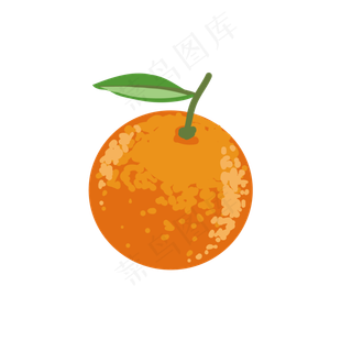 橙子水果造型元素