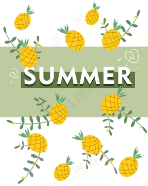 夏天水果矢量素材