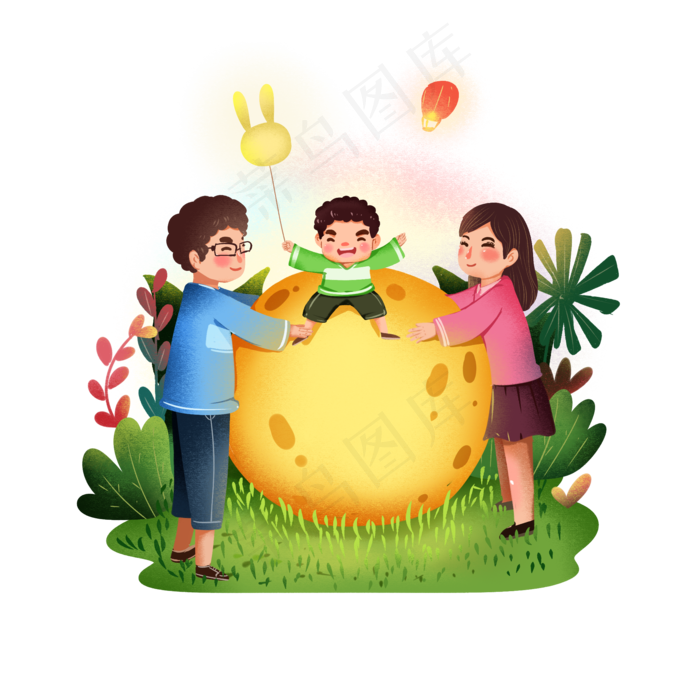 中秋节大团圆合家欢乐