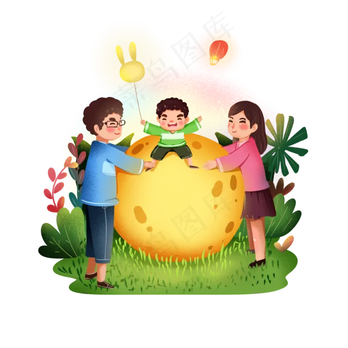 中秋节大团圆合家欢乐