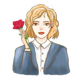 三八女神节美女女强人,免抠元素