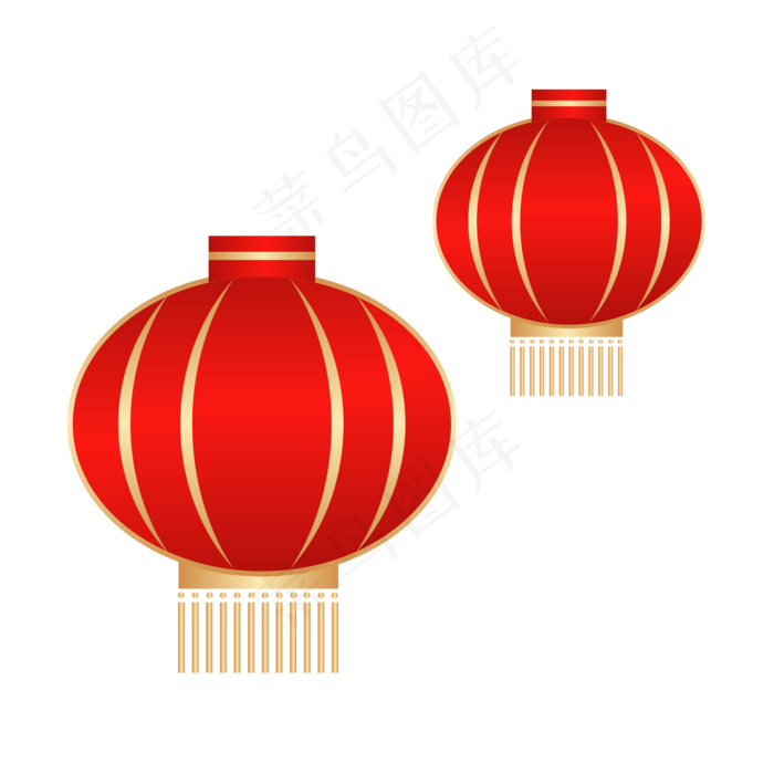 红金灯笼,免抠元素(3000X3696(DPI:300))ai矢量模版下载