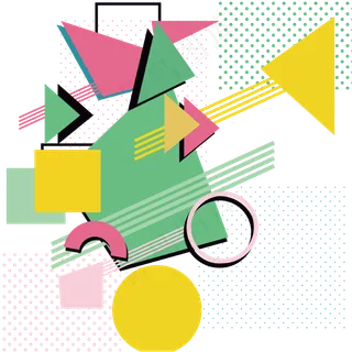 小清新孟菲斯矢量图片