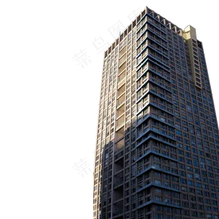 高高的小区居民大楼,免抠元素