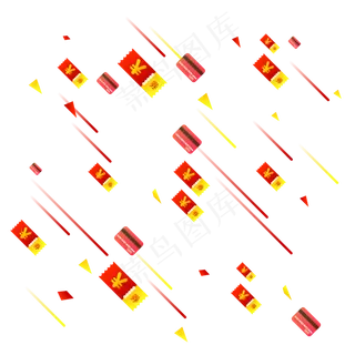 漂浮元素金融理财促销元素
