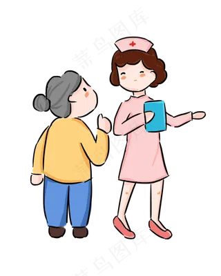 劳动节快乐护士职业卡通免扣PNG