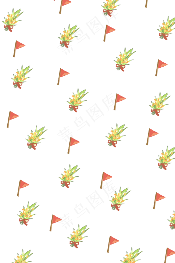 手绘旗子壁纸底纹(3543X5315(DPI:300))psd模版下载