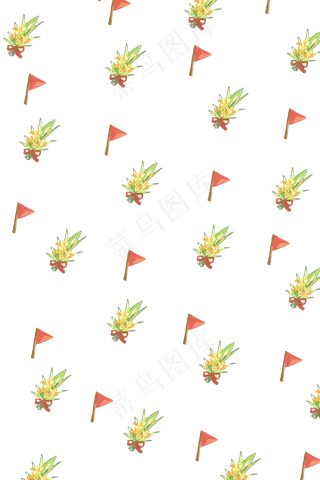 手绘旗子壁纸底纹