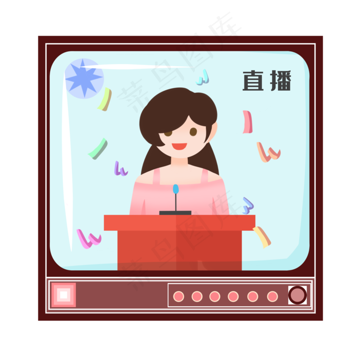 手机直播人物(2000X2000(DPI:299))psd模版下载
