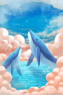 治愈系海上云中鲸鱼 治愈系海上云中鲸鱼