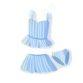 手绘泳衣三件套