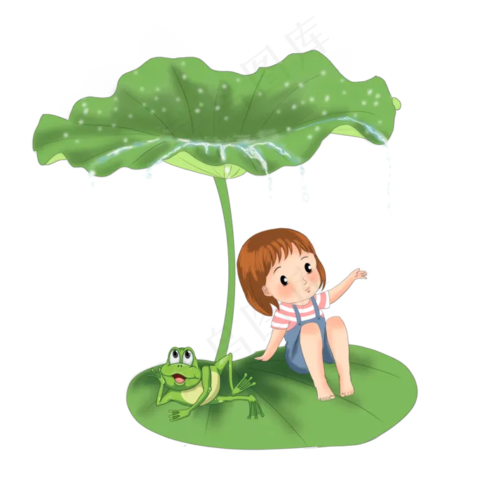 雨水芒种节气(2000X2000(DPI:300))psd模版下载