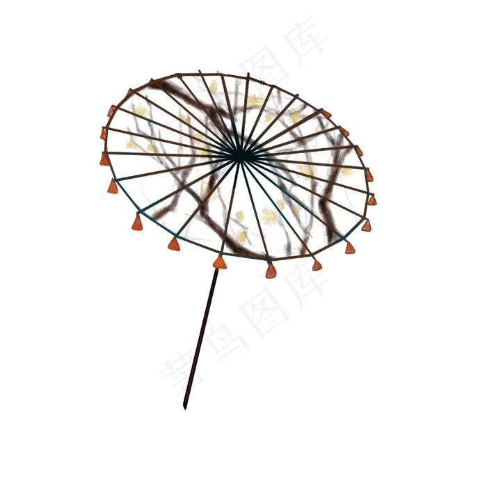 清明节雨伞油纸伞  