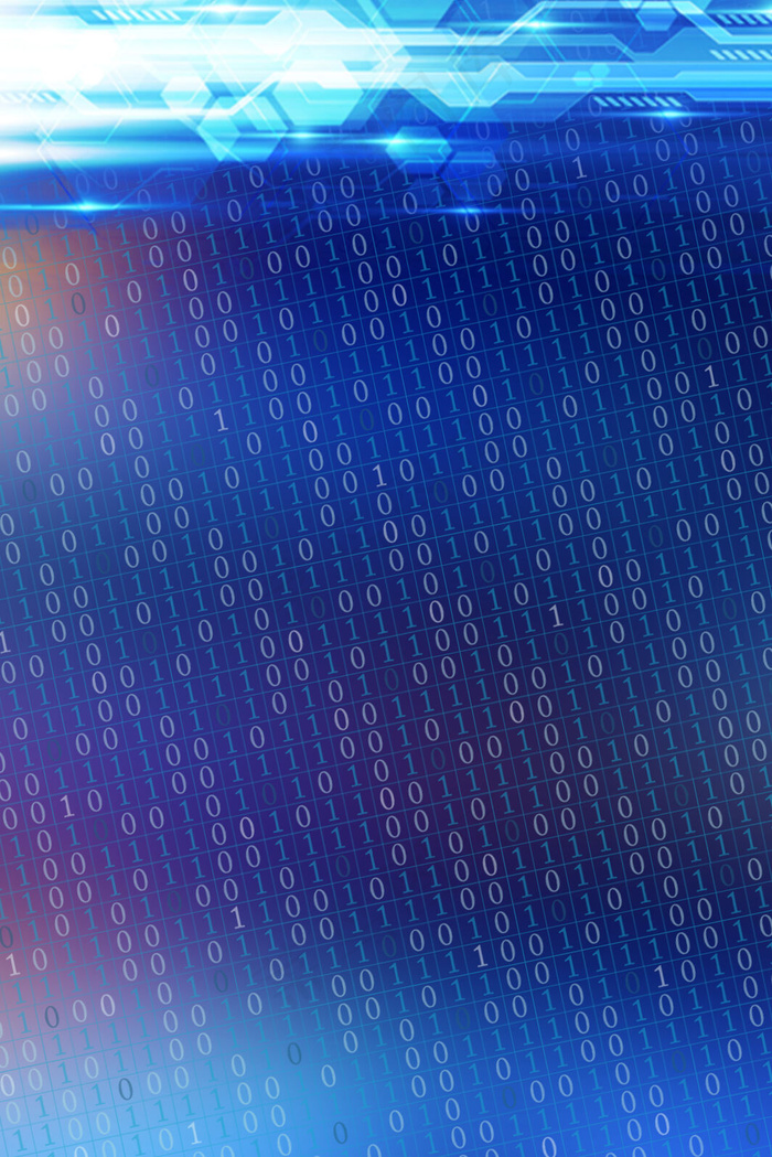 互联网科技大数据蓝色简约商务科技化背景图