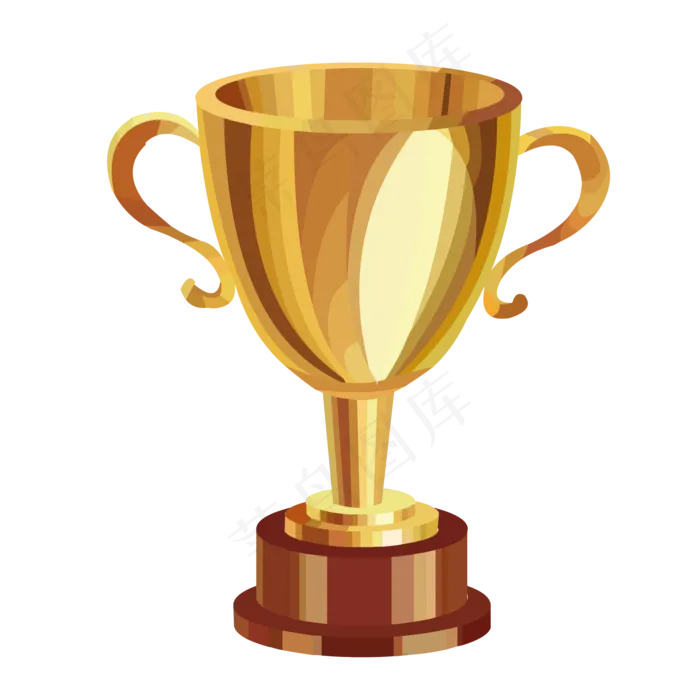 奖杯,免抠元素(2000*2000px 300 dpi )ai矢量模版下载