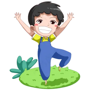 儿童节开心男孩