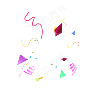 微立体彩带装饰