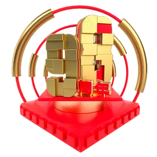 建党98周年立体装饰