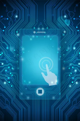 智能开启人工智能科技宣传几何