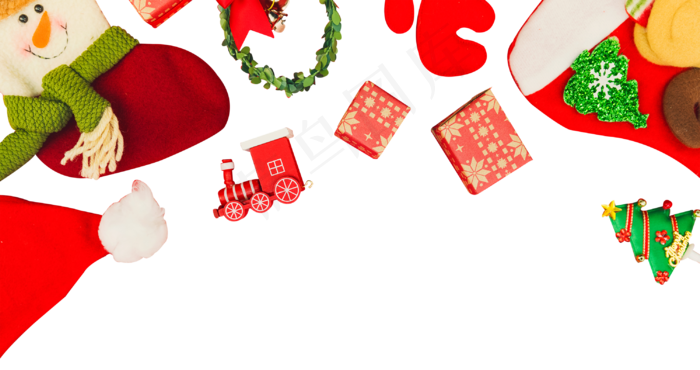 圣诞礼物,免抠元素(3000*1587px 300 dpi )