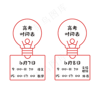 高考时间表