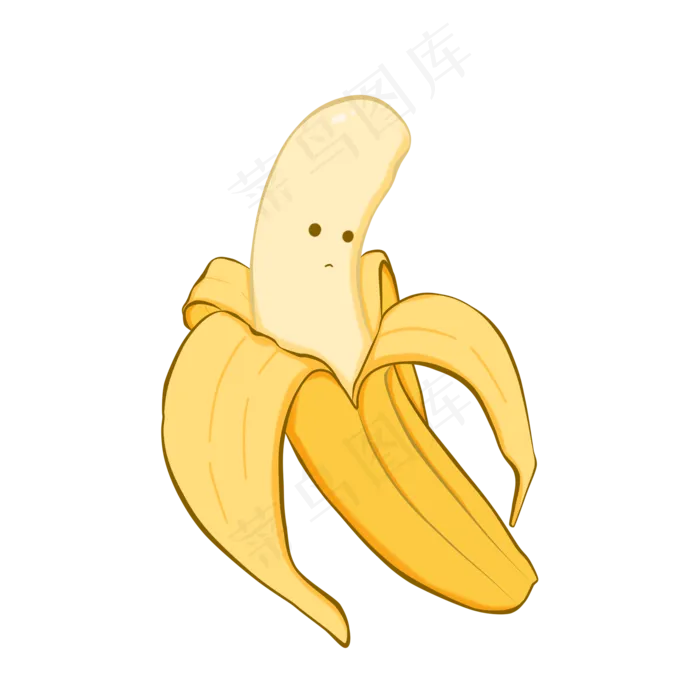 风格手绘水果香蕉(2000X2000(DPI:300))psd模版下载