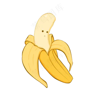 风格手绘水果香蕉