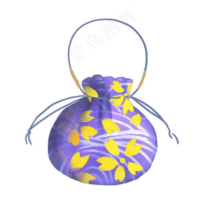 紫色香囊香包(2000X2000(DPI:300))psd模版下载