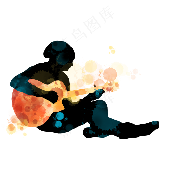 开学季吉他社团招新剪影,免抠元素