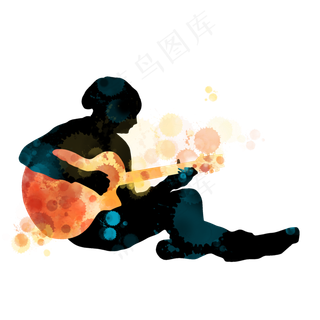 开学季吉他社团招新剪影,免抠元素