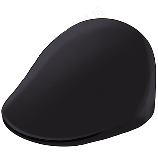 父亲节男士黑色毛毡帽子