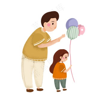 创意父亲节人物元素