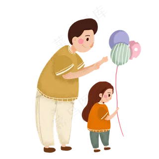 创意父亲节人物元素