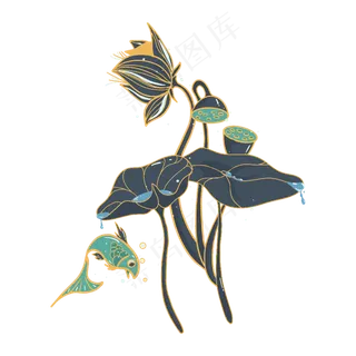 小暑大暑清凉莲花荷叶