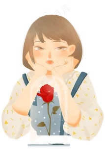 发呆女孩和玻璃玫瑰盒 发呆女孩和玻璃玫瑰盒